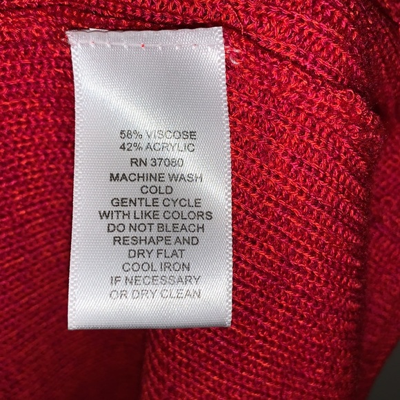 Cupio Red Ruffle Sleeve Sweater - Picture 5 of 5